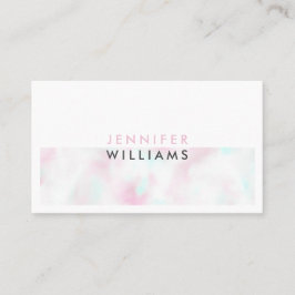 ミニマリストモダンホログラフィックホワイト 名刺