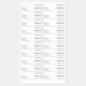 ミニマリストモダンホワイトキャンドルラベル ラベル (シート)