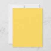 ミニマリストモダンマスタード黄 ノートカード (裏面)