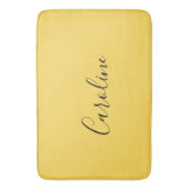 ミニマリストモダンマスタード黄 バスマット (正面縦)