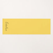 ミニマリストモダンマスタード黄 ヨガマット (正面(横))