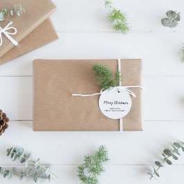 ミニマリストモダンメリークリスマスギフト ラウンドシール