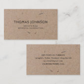 ミニマリストモダン素朴建築 名刺 (正面/裏面)