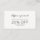 ミニマリストモダン紹介 紹介カード (正面)