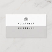 ミニマリストモダン、ソーシャルメディアの名刺 名刺 (裏面)