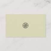 ミニマリストモダン、ソーシャルメディアの名刺 名刺 (裏面)