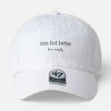 ミニマリストモチベーションハット「Less But Better」