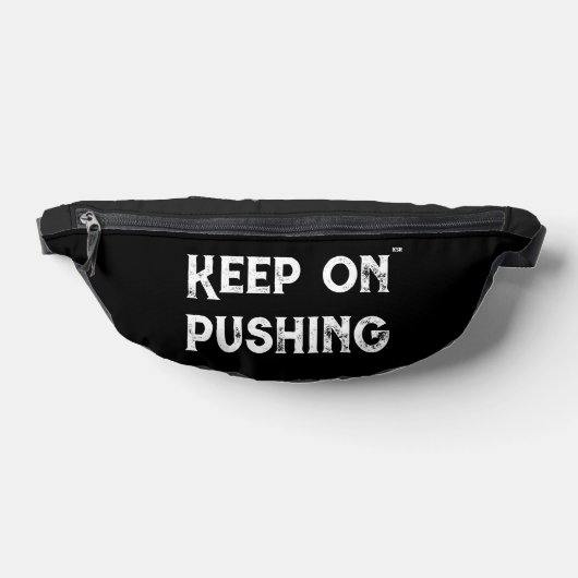 ミニマリストモチベーション Keep On Pushing ファニーパック (レイダウン)