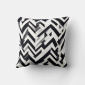 ミニマリストモノクロシェブロンパターン装飾用クッション クッション (裏面)