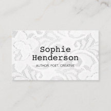 ミニマリストモノクロヴィンテージレース作家と詩人