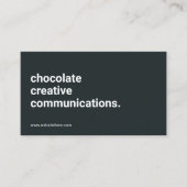 ミニマリストモノグラムエレガントオングレー | Sans Serif 名刺 (正面)