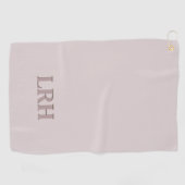 ミニマリストモノグラムシャドウフォントボホタウペ ゴルフタオル (横)