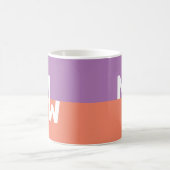 ミニマリストモノグラムスクエアパステルQRコード コーヒーマグカップ (中央)