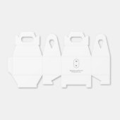 ミニマリストモノグラムブラック&ホワイト結婚ズ フェイバーボックス (折り畳みなし)