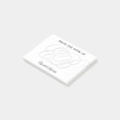 ミニマリストモノグラムプロフェッショナル エレガント ポストイット (アングル)