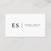 ミニマリストモノグラムプロフェッショナル 名刺 (正面)