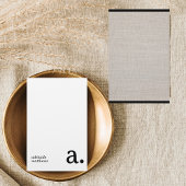 ミニマリストモノグラムベージュリフェイクネンイニシャル名 便箋