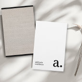 ミニマリストモノグラムベージュリフェイクネンイニシャル名 便箋