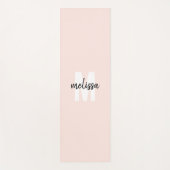 ミニマリストモノグラム手書きブラシ名 ヨガマット (正面)