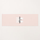 ミニマリストモノグラム手書きブラシ名 ヨガマット (正面(横))