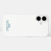 ミニマリストモノグラムiPhoneケースパーソナライズされた名 Case-Mate iPhoneケース (裏面 (横))