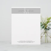 ミニマリストモモダンノグラムプロフェッショナル レターヘッド (スタンド正面)