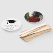 ミニマリストモルタルボード写真モダン卒業 ハンドファン (組立なし)