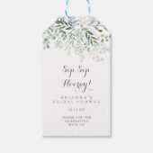 ミニマリストユーカリプスシップホレーブライダルシャワー ギフトタグ (正面)