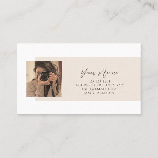 ミニマリストユーカリプトゥスボホプロフェッショナルシック 名刺 (裏面)