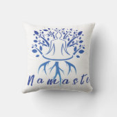 ミニマリストヨガ&瞑想デザイン クッション (裏面)