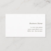 ミニマリストライトパステルコンサルタント 名刺 (裏面)