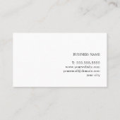 ミニマリストライトパステルブルーコンサルタント 名刺 (裏面)