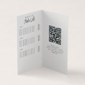 ミニマリストライトピーチヘアスタイリスト価格表QR 名刺 (内部)