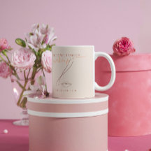 ミニマリストライトピーチメイクアップアーティストラインアートシック