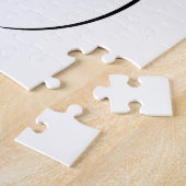 ミニマリストラインアートウーマン体モダンイラストレーション ジグソーパズル (側面)