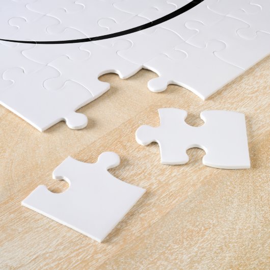 ミニマリストラインアートウーマン体モダンイラストレーション ジグソーパズル (側面)