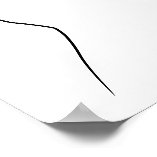 ミニマリストラインアートウーマン体モダンイラストレーション ポスター (角)