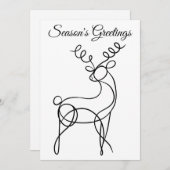 ミニマリストラインアートトナディアシーズンのご挨拶 シーズンカード (正面/裏面)