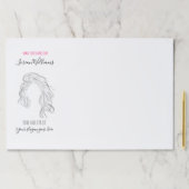 ミニマリストラインアートロングウェーブナチュラル美容師 ペーパーパッド (インサイチュ)