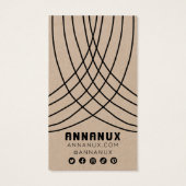 ミニマリストラインイヤリングジュエリー表示KRAFT (裏面)