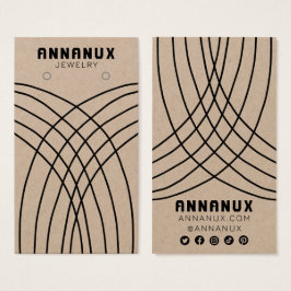 ミニマリストラインイヤリングジュエリー表示KRAFT