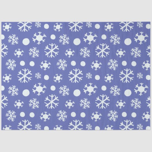 ミニマリストラインスケッチスノーフレークスクリスマス 薄葉紙 (正面)