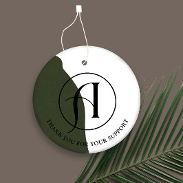 ミニマリストラウンドロゴビジネスつるラベル フェイバータグ