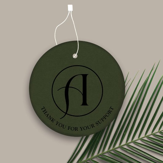 ミニマリストラウンドロゴビジネスつるラベル フェイバータグ