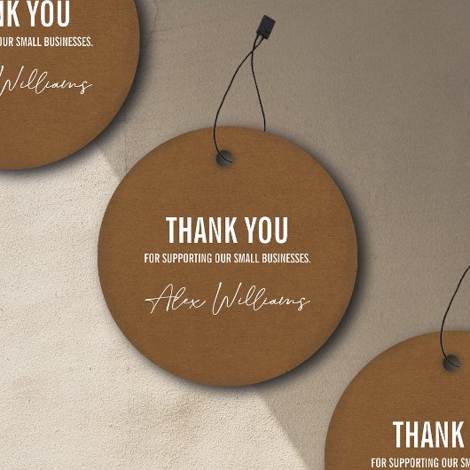 ミニマリストラウンドロゴビジネスつるラベル フェイバータグ