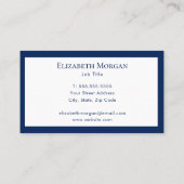 ミニマリストラグジュアリモダンーモノグラム名刺 名刺 (裏面)