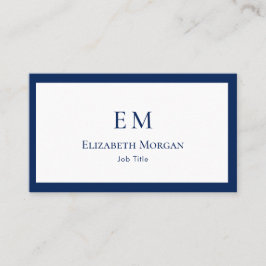 ミニマリストラグジュアリモダンーモノグラム名刺 名刺