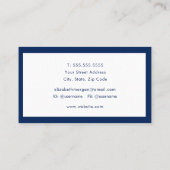 ミニマリストラグジュアリモダンー 名刺 (裏面)