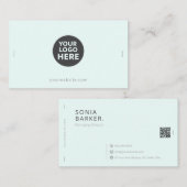 ミニマリストラグジュアリーダックブルー 名刺 (正面/裏面)