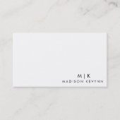 ミニマリストラグジュアリーブティックアイボリー名刺 名刺 (正面)